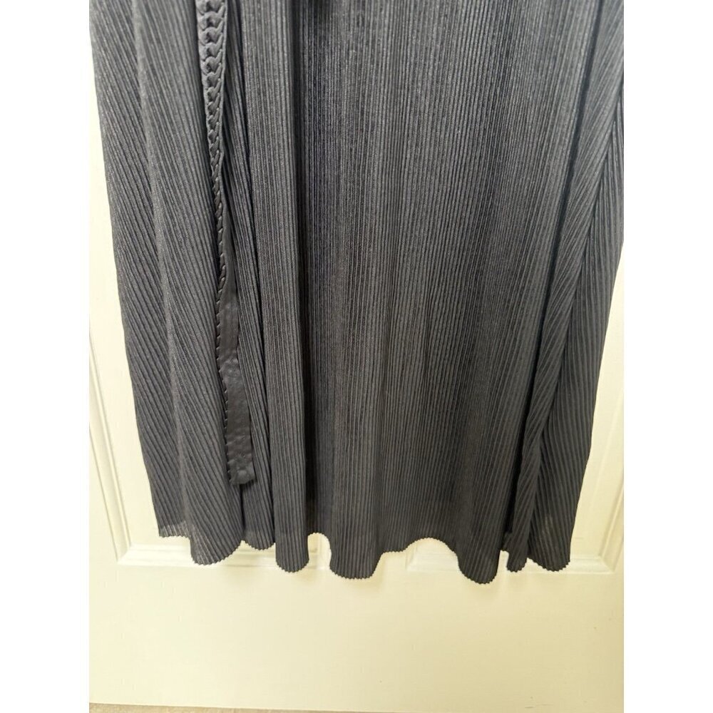 Boden Plisse Maxi Black Belted Dress Women’s 8P NWT - Picture 4 of 14